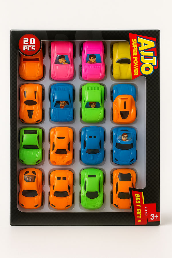 20‑Piece Mini Car Set – Colorful Racing Fun for Kids