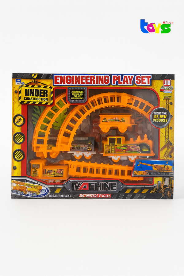 Engineering Train Play Set – Motorized Construction Fun
