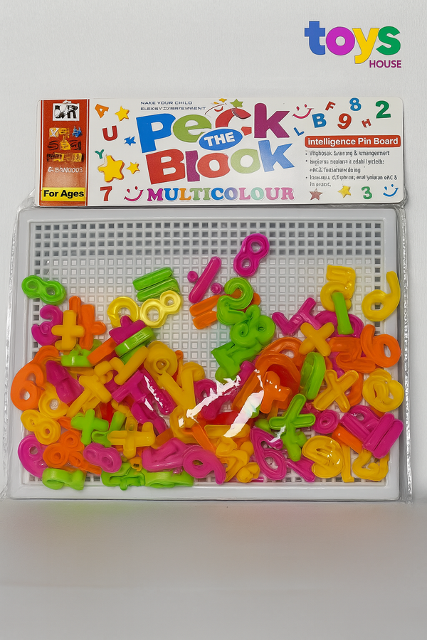 Rock the Block – Colorful Intelligence Pin Board Set (318 Pcs)
